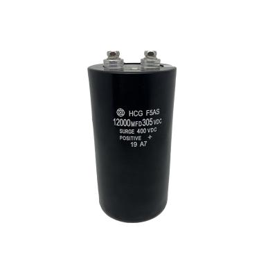 China Communication/Electronics/Lighting/UPS LORIDA 12000MFD 305V Screw Terminal Factory 12000000UF Screw Terminal Audio Aluminum Electrolytic Capacitor for sale