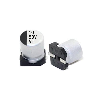 China LORIDA Shenzhen China 50V 10UF 6.3*5.4Mm Ripple Smd Standard High Current Aluminum Passive Components Electrolytic Capacitor for sale