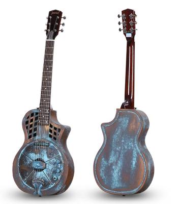 China Bell Jonathan brass 17 series resonator guitar, resophonic guitars, metal body Duolian guitar for sale