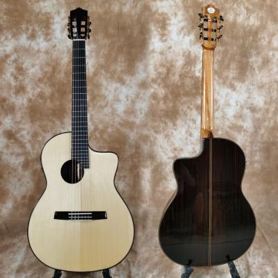 China Rosewood 39 Inch Override Solid Wood Classical Guitar With Pickup, Wooden Guitar, Guitarra for sale