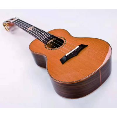 China Snail BHC-6C Solid Solid Cedar Wood Concert and Tenor Ukulele for sale