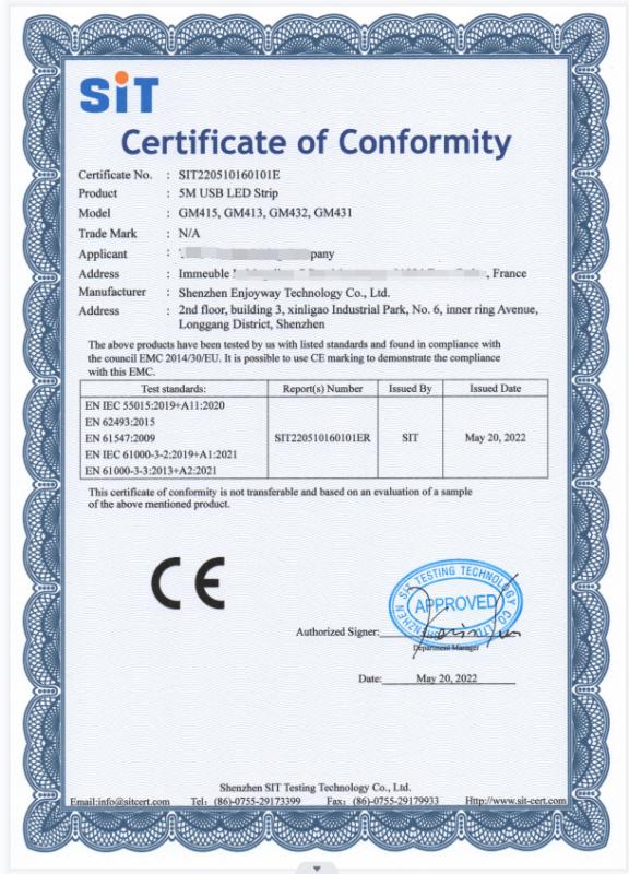 CE - Dongguan Ecombine Technology Co.,Ltd