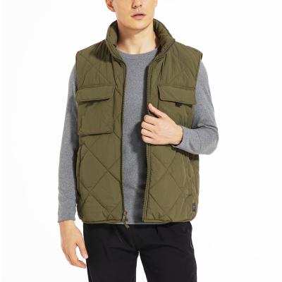 China Warm Winter Waterproof Light Weight Outdoor Jackets Stripper Vest With Zipper Sleeveless Casual Outerwear Coat Men's Vest for sale