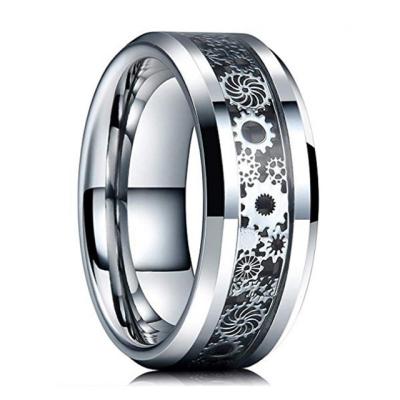 China CLASSIC Ring Tungsten Steel Fashion All kinds of personality charms fashionable men and women's universal simple ring stainless steel for sale