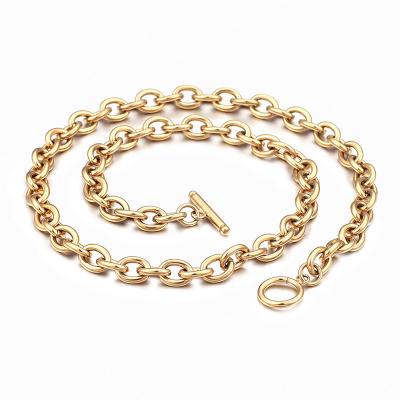 China Hot Selling Latest Product Women's 18k Gold Chain Necklace With Name High Quality Stainless Steel Custom Necklace for sale