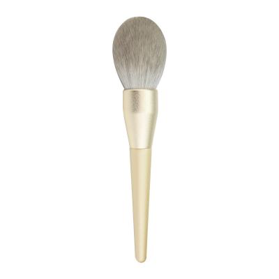 China New Quality Big Face Gold Hair Foundation Powder Brush Premium Synthetic Makeup Brush for sale