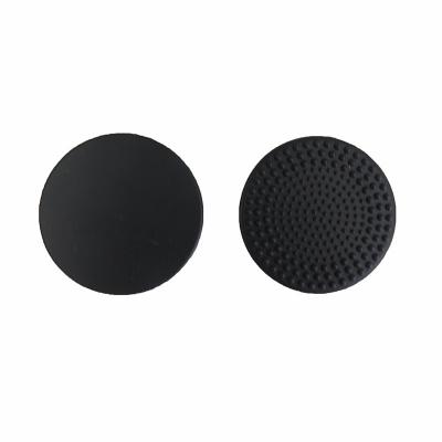 China Custom Free Suction Cup Around 55MM Matte Black Portable Silicone Makeup Cleansing Brush Scrubber Washing Tool for sale