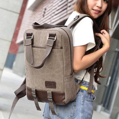 China Vintage Unisex College Student Backpack 2 In 1 Use With A Lot Of Pockets  for sale