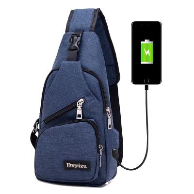 China USB Charging Single Strap Backpack Leisure Canvas Couple Version For Business Trip for sale