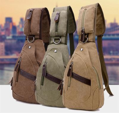 China Summer Cross Body Single Strap Backpack Large Capacity With Cotton Canvas for sale