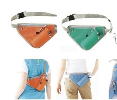 China Triangle Shape Sport Waist Bag Oxford Cloth For Travel Digital Storage for sale