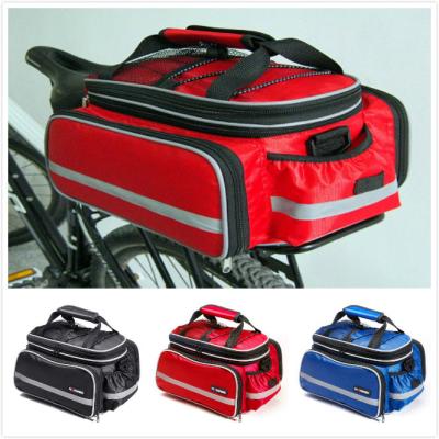 China Rear Rack Bike Trunk Bag Double Side , Hand Luggage Bags For Short Trip Vehicle Carrying for sale