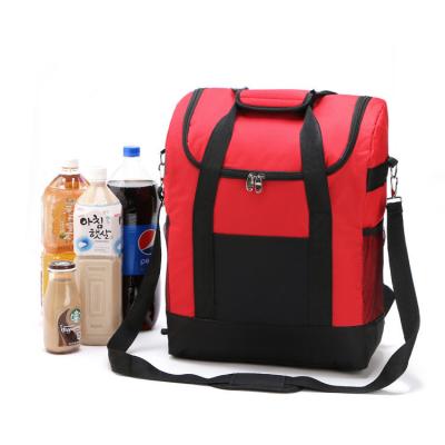 China Large Thicken Folding Insulated Cooler Bags  With Fresh Keeping Waterproof Nylon for sale