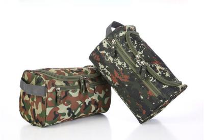 China Convenient Zipper Side Travel Cosmetic Bags Large Capacity With Arc Shaped Hook for sale