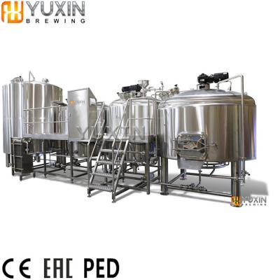 China Micro Brewery 1000 Micro Brewery 2000 Liter Steam Heated Commercial Beer Brewing Equipment for sale