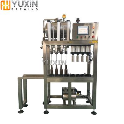 China Beverage Beer Bottle Filling Machine Semi Automatic Cerveza de y etiquetado de botellas de llenado for sale