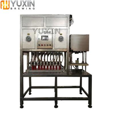 China Brewery / Brewpub Tiny Tin Can Beer Brewery Customized Mini Mobile Canning Machine for sale