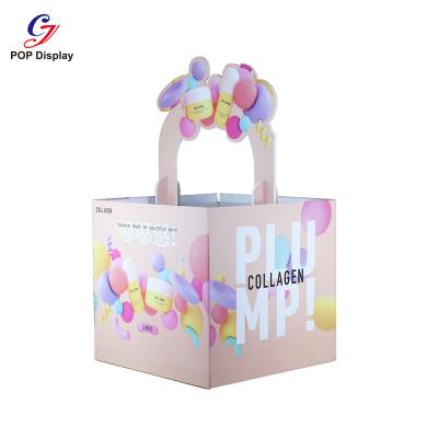 China Custom supermarket and store product promotion display Foshan bin display at the supermarket cardboard promotion sale display bin for cream cosmetic for sale