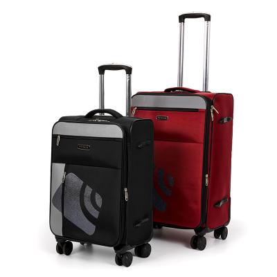 China Polyester Travel Luggage Bag 3 Pieces Luggage Trolley Set Factory Suitcase Set Colored Material PC Material Wholesale Unisex Lock Style Spinner for sale