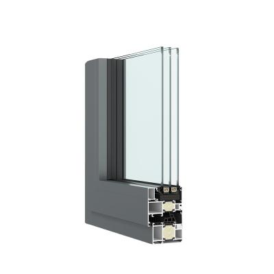 China 65 Series Modern Aluminum Interior Open Casement Thermal Break Window Glass Window for sale