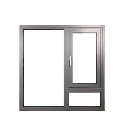 China 80 Series EXTERIOR OPEN AUTOMATIC CURTAINMENT THIN WINDOW FRAME Aluminum Stained Glass for Casement Building Window for sale