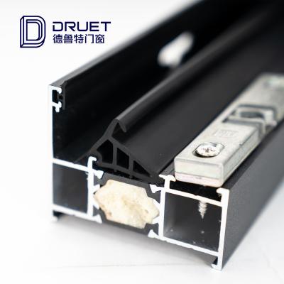 China Swing DRUET Enjoy Open 65 Interior Aluminum Casement Window Interior Thermal Break Window for sale