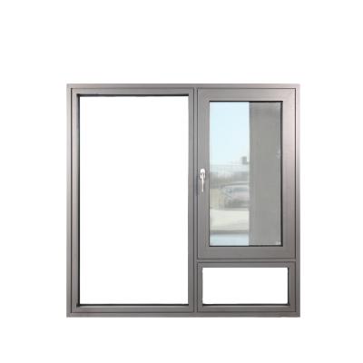 China FREEVIEW-100 INWARD SWING FRAME THIN CURTAIN CURTAIN WINDOW OPEN WITH SECURITY SCREEN for window and door project for sale