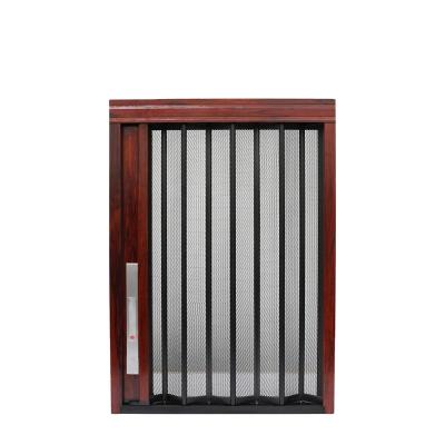 China Easy Install Factory Supply Security Mesh Screen Pleated Window Doors Folding Screen System for sale