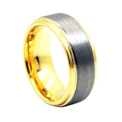 China CLASSIC Customized gold indian jodha akbar wedding ring tungsten carbide men latest gold finger ring designs for sale