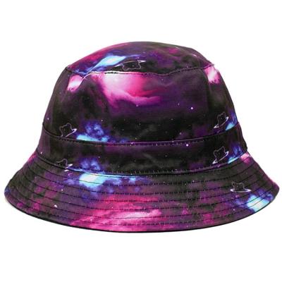 China COMMON Fashion Cotton Twill Promotional Purple Digital Printing Purple Bucket Hat Hat for sale