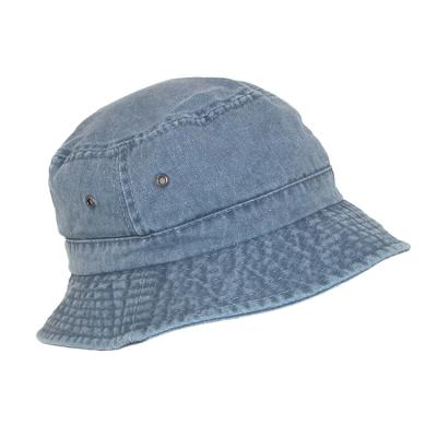 China COMMON Cotton Packable Custom Dye Washed 100% Cotton Bucket Hat for sale