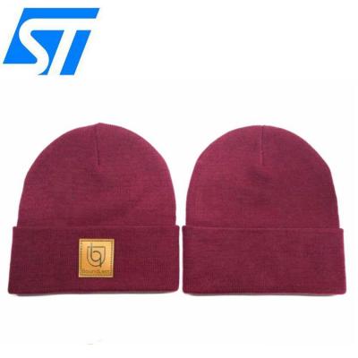 China China Low MOQ Double Sides Knitted Hat Beanie Customized By COMMON Price 100% Cheap Acrylic Suppliers Wholesale for sale