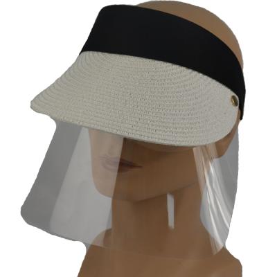 China COMMON High Quality Protective Mask Hat Outdoor Sun Hat With TPU Sun Visor Custom Embroidery Functional Hat Logo Sun Visor Wholesale Hats for sale