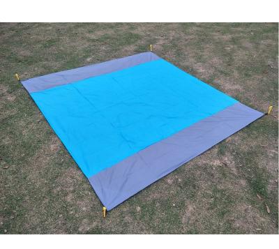 China Folding Lightweight Waterproof Portable Beach Blanket Mat Polyester Sand Free Beach Picnic Blanket Mat for sale