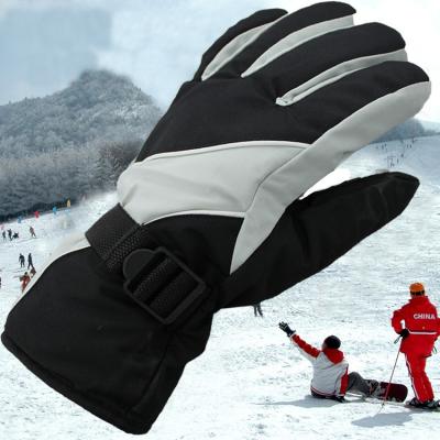 China Men's Winter Men's Adult Gloves Windproof And Warm Space Cotton Non-slip Skiing Gloves for sale