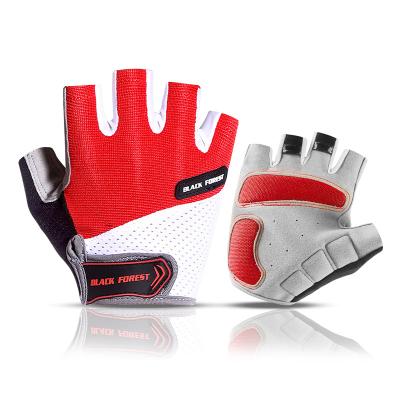 China Outdoor Sports Summer Anti Slip SBR Gloves Half Finger MTB Road Racing Motorcycle Unisex Cycling Riding Gloves for sale