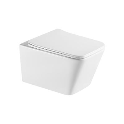 China Concealed 180mm Cistern 520*340*360mm P-trap Square Toilet And Accessories Toilet Lid Wc Toilet Sets For UK for sale