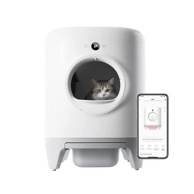 China Stocked PETKIT PURA X Smart Auto Self Cleaning Cat Litter Box Automatic Cat Toilet with App Control for sale