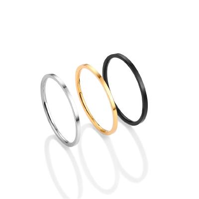 China DAYHAO Vintage Titanium Steel Style Ring Korean Fashion Net Red Simple Ring Joint Ring Spot Wholesale Personality for sale