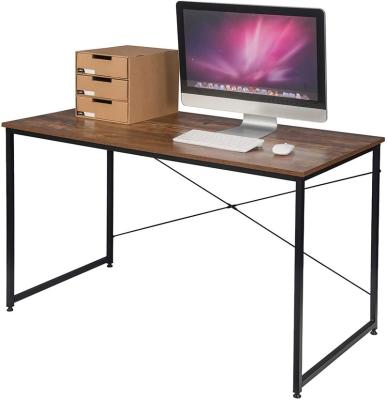 China (Size)Adjustable Home Furniture Easy To Assemble Portable Rustic Brown Computer Table PC Modular Corner Desk for sale