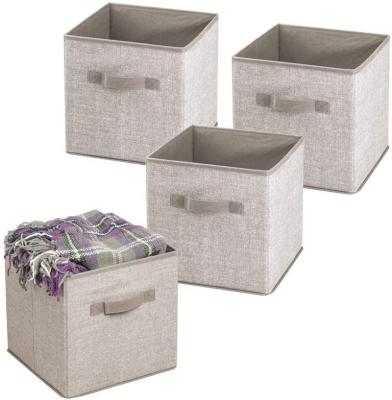 China From Dusty Proof Collapsible Cube Bins non woven fabric viable high quality storage box for sale