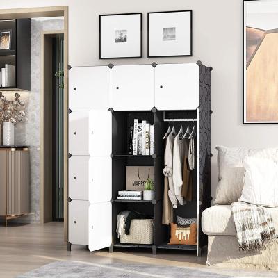 China Factory Sale PP Wardrobe Plastic Portable Cabinet Storage Magic Organizer for sale