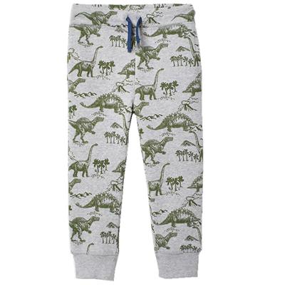 China 2020 Anti-wrinkle style trotter sports sweatpants full dinosaur Autumn Soft Cotton Casual Baby fresh Korean boys clothing with string for sale