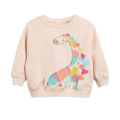 China 100% Pure Cotton Long Sleeve Girls Sweater Hoodie Princess T-shirt Kids Boutique Winter Clothing Wholesale Anti-Shrink for sale