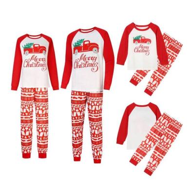 China Cartoon Thermal Warm Sleepwear Holiday Winter Fashion Parent-child Matching Suit Kids Long Sleeve Family Christmas Pajamas Sets for sale