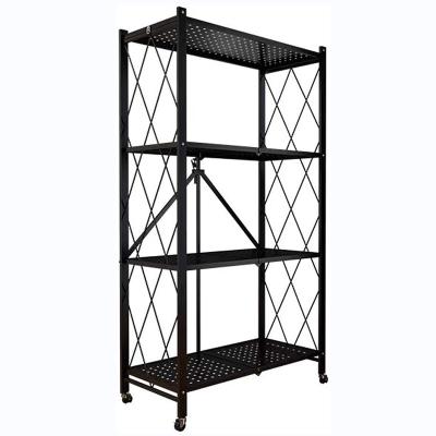 China Kitchen storage shelf multi-layer viable folding foldable shelves rack folding storage rack estante cocina RAF rak dapur for sale