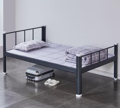 China Cheap modern single bed simple single series adjustable beds single bed pension camas de metal (de size) for sale