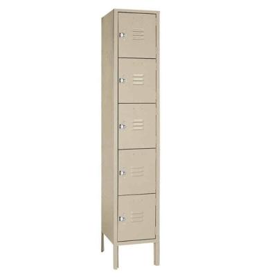 China Home 5 Door Storage Clothing Locker 5 Tiers Locker 5 Steel Door Gym Steel Lockers for sale