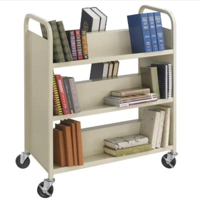 China Book Trolley Trolley Modern Big Book Library Trolley Station Staff Trolley Smart Trolley Rollwagen Rodante de Carro Troly for sale