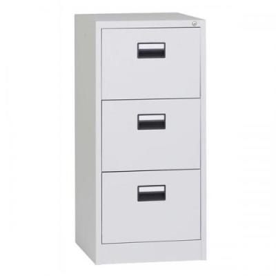 China Modern Cabinet with Three Drawer Cabinet Metal Filing Office Furniture White 3 Drawer Metal Filing Cabinet for sale